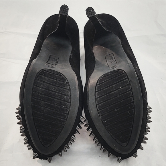 Vintage Y2K Killer Black Spike Platform 6" Heels - Picture 7 of 8
